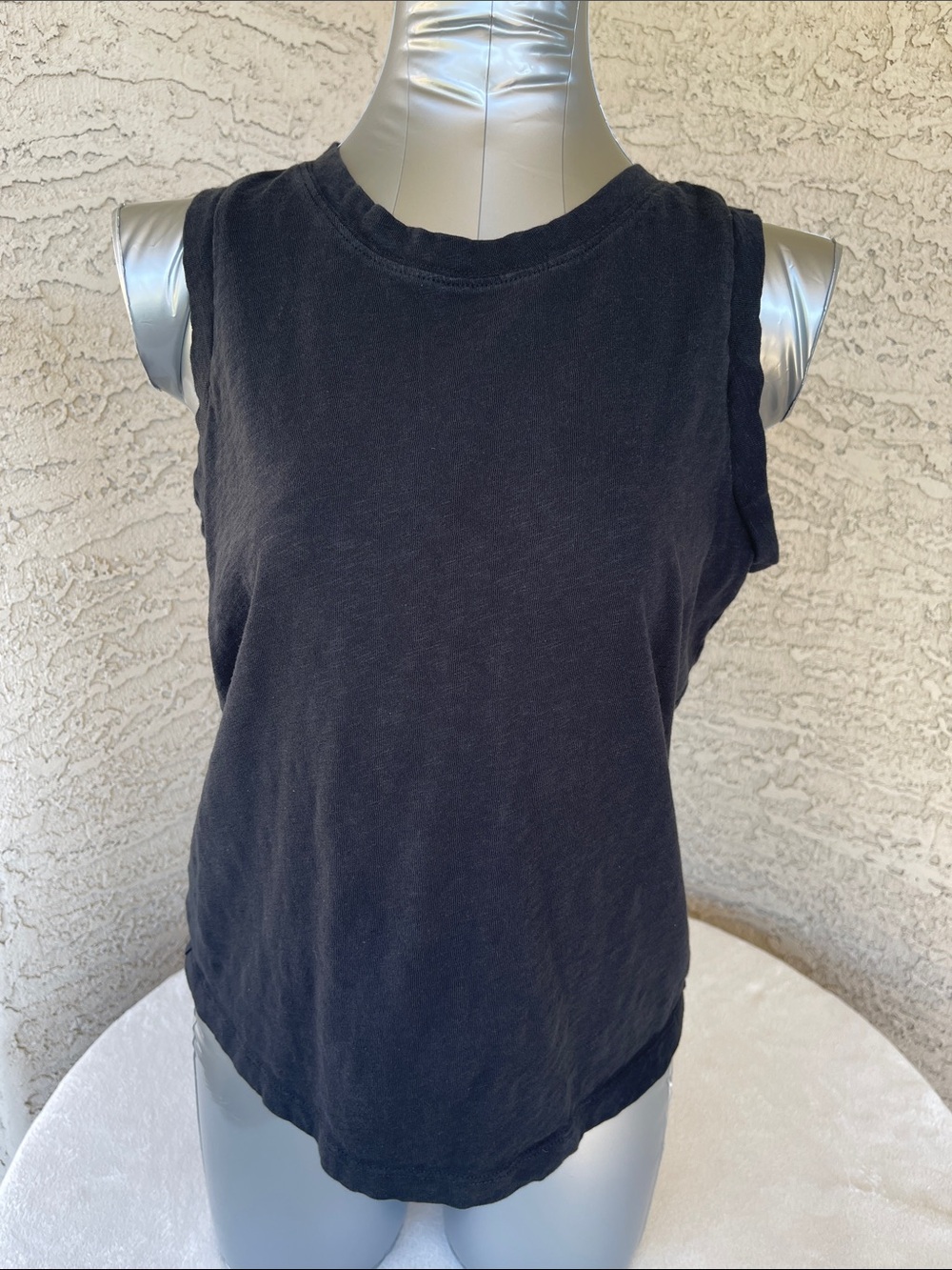J. Crew Factory Black Womens Sleeveless Tank Top 100% cotton